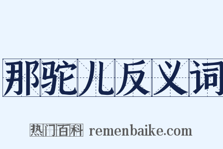 那驼儿反义词是什么意思的图片